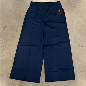 Elegant Navy Wide-Leg Pants